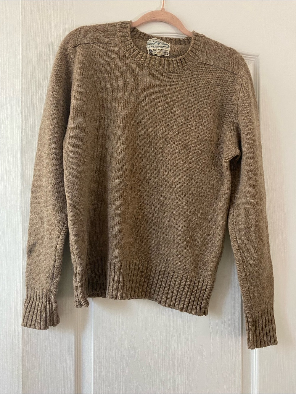 Marshall Field&Co. 100% Wool Crewneck Sweater - Brown - Picture 3 of 8